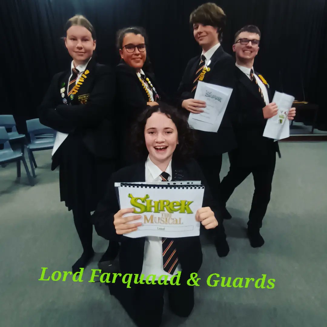 HolyroodDrama's tweet photo. Part 2 - Introducing #teamshrek! The show is cast and includes over 100 incredible students! Now let the real work begin...#teamholyrood https://t.co/QZfJaJ08iK