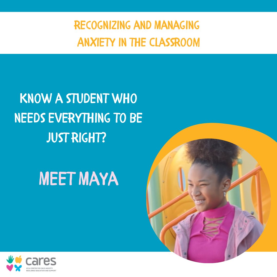 Learn about Maya, a young girl whose perfectionism gets in the way of letting her gifts shine. Learn more in our online course Recognizing and Managing Anxiety in the Classroom. FREE through November! Click link in bio for a free registration now.
