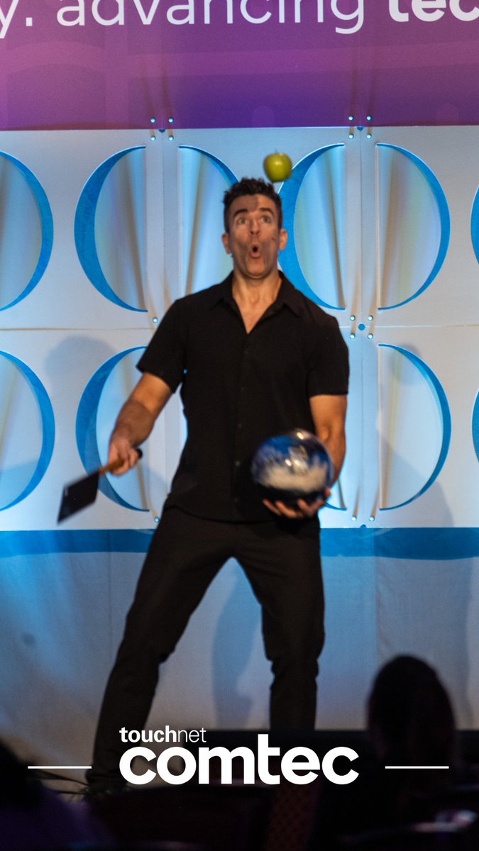 TouchNet's tweet image. Talk about the PERFECT way to wrap up #COMTEC2023! We laughed. We cried. And we&apos;re inspired to continue doing Work That Matters!

Thank you to @jeffcivillico for sharing his story (and talents) with us for an energetic last day.