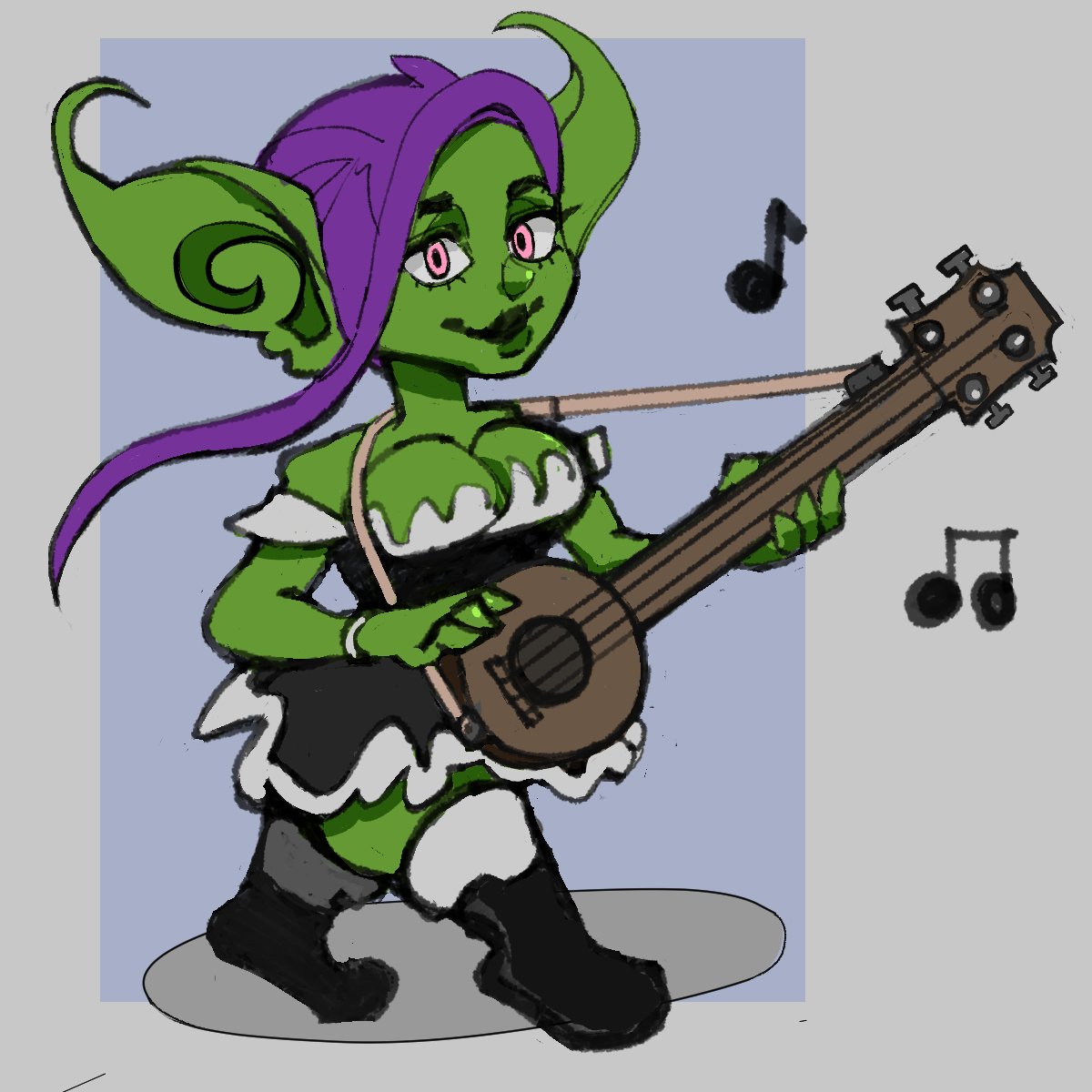 Gobtober 2023 - Day 5, Bard #Goblin #Gobtober2023