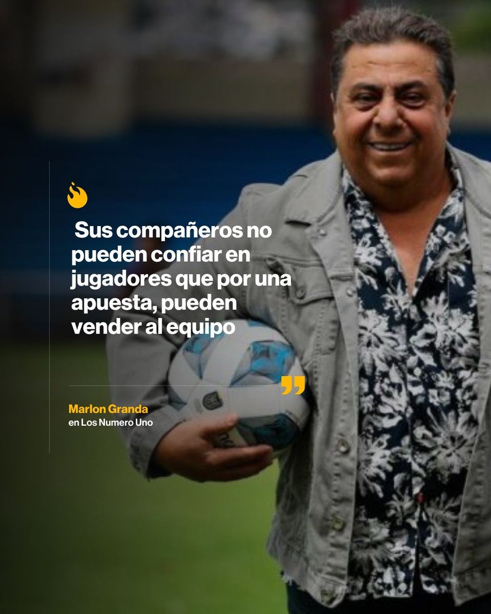 'Jordan Chillambo y Milton Bolaños han sido separados de Libertad porque se ha comprobado que apostaban'  

— Marlon Granda