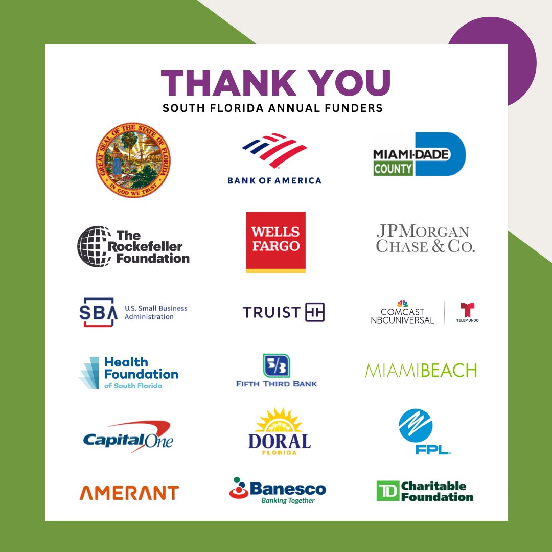 ProsperaUSA's tweet photo. โจThank you South Florida Supporters!โจ
#ProsperaUSA #ProsperaFunders #SupportingSmallBiz #SupportingHispanicEntrepreneurs #HispanicHeritageMonth #HHM #SmallBuisnessHeroes #Emprendedores https://t.co/Yv36MHBQ4X