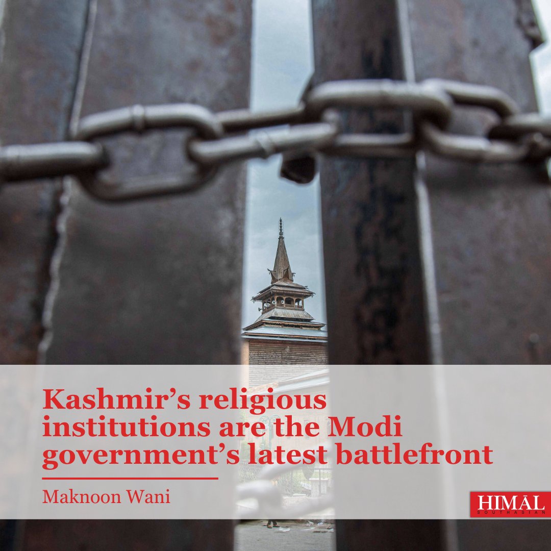 Arguably, the Hindu nationalist BJP's communal politics at the national level in India is also shaping its security policies in India-administered Kashmir. @maknoonwani writes: himalmag.com/kashmir-waqf-j…