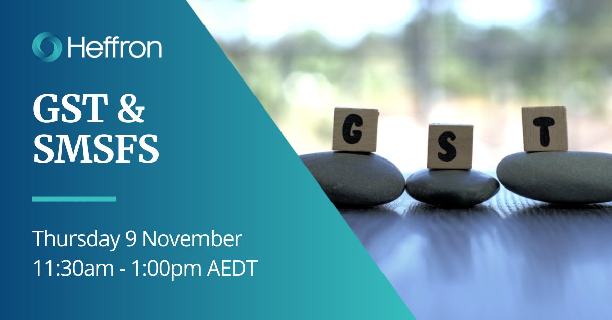 Are you confident in your knowledge on how GST works in SMSFs? Our experts will answer all the questions you ask about GST registered SMSFs and provide strategies to simplify the administration and gain maximum benefit for your clients. Register now: bit.ly/3rvaAWy