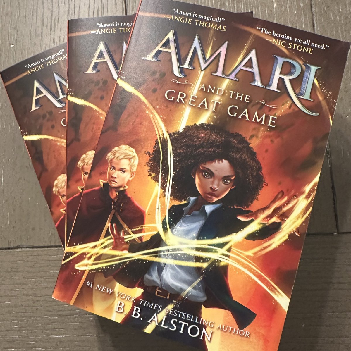 Did your class read Amari and the Night Brothers already? I’m giving away 4 class sets of AMARI AND THE GREAT GAME! Let me know if you’re interested and I’ll randomly select 4 winners 📚❤️