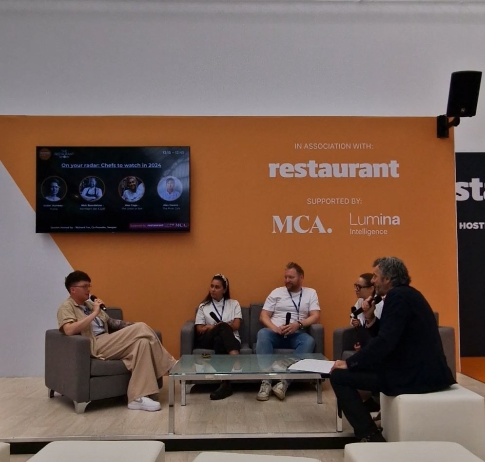 Fantastic day in London at the <a href="/RestaurantShow/">The Restaurant Show</a>. Our exceptional Sous Chef, Isobel, engaged in a thought-provoking conversation with a distinguished panel of chefs, delving into topics ranging from culinary artistry &amp; kitchen dynamics to sustainability and career progression.