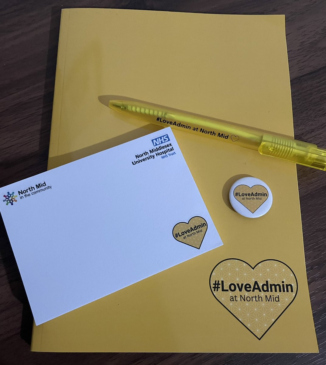What a week to start back on after maternity leave 💛 #LoveAdmin @NorthMidNHS <a href="/NMITCommunity/">North Mid in the Community</a>  <a href="/NM_0_19service/">0-19 Service North Middlesex Hospital Trust</a>  💛 love our goodies and in my favourite colour!