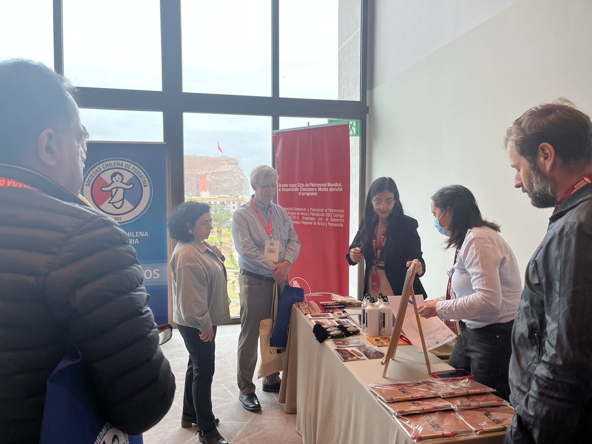 #Actividad - Participamos en el 62 CONGRESO CHILENO DE PEDIATRÍA 🩺organizado por la ,@sochipe, realizado en #Arica, donde estuvimos difundiendo la labor de la corporación y la #CulturaChinchorro en nuestra región.