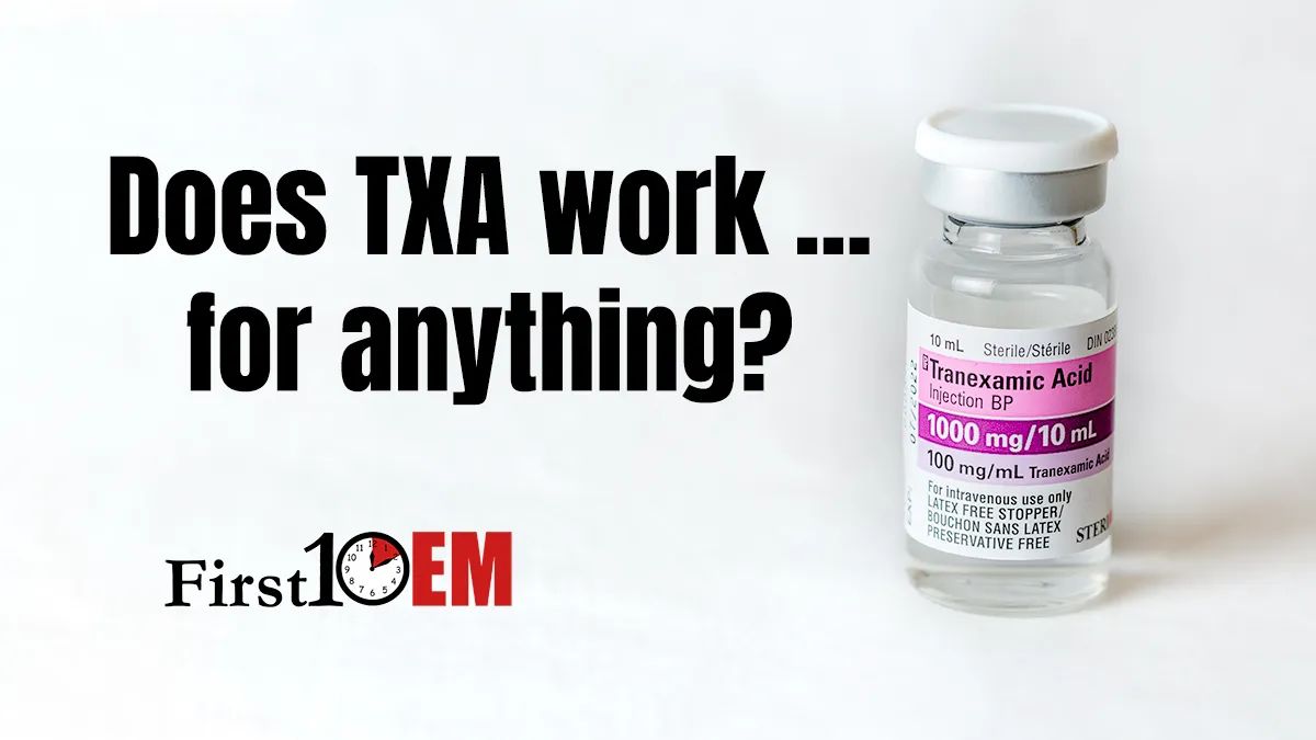 Does TXA work for everything? For anything? buff.ly/3sNMw1x