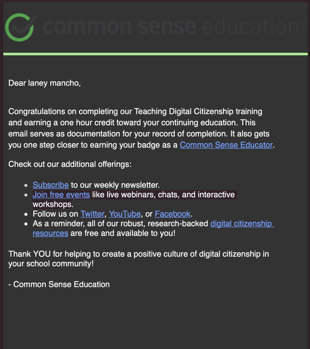 laneypaige21's tweet image. I learned how to use my resources to help students be prepared on how to protect themselves when it comes to using the internet.  In the classroom my students will be ableto usetechnology safely! #DigCit #EdTechAtLATech