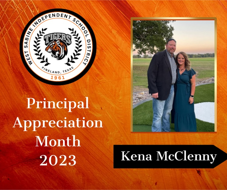 October is Principal Appreciation Month and WSISD truly has some of the best! Y’all give a big shoutout to Kena McClenny, our Elementary Principal who works tirelessly to pursue and achieve excellence for her staff and students.