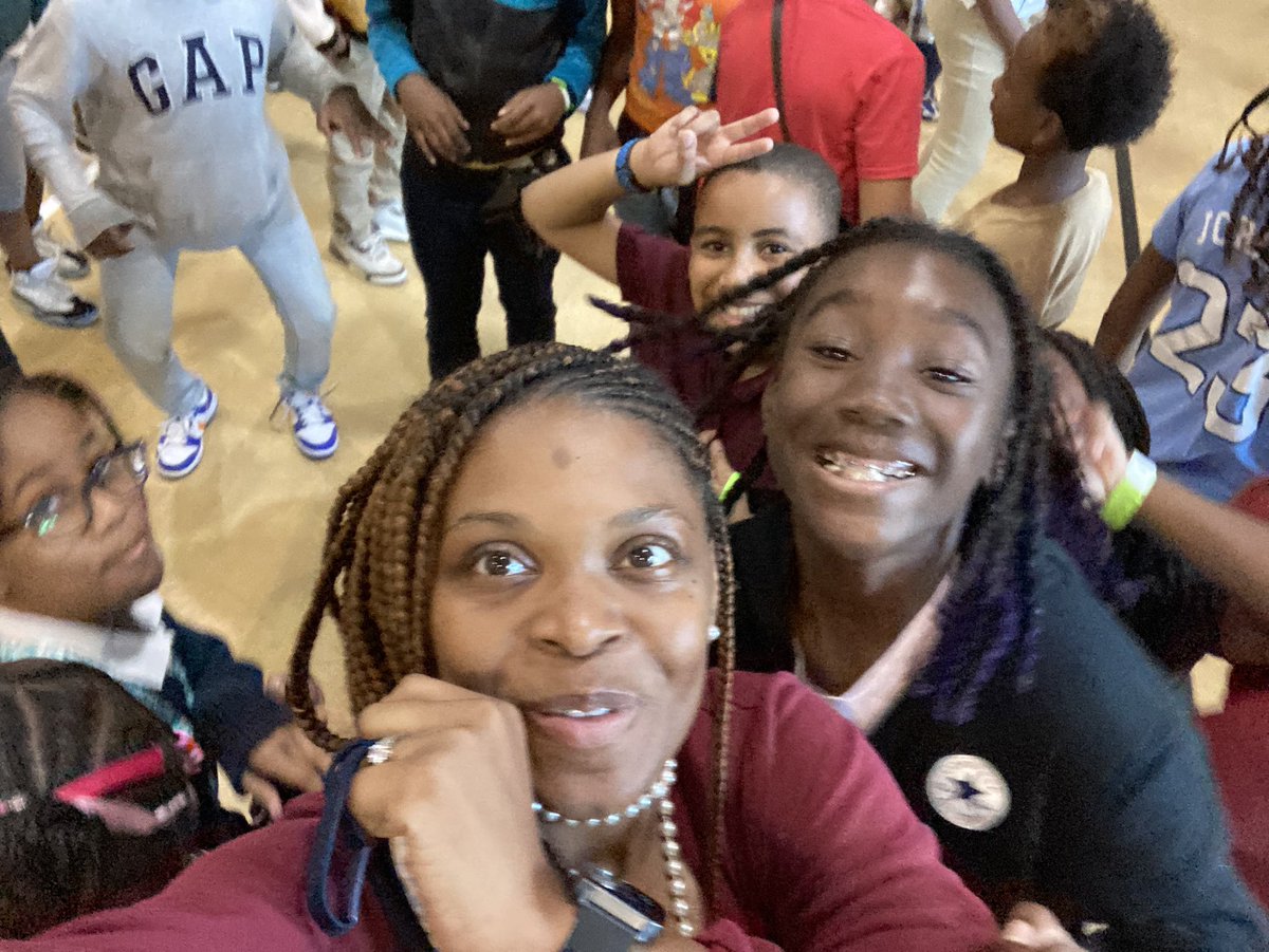 JazzilyJohnson's tweet photo. One thing for certain, and two things for sure, the Ss know when they call for Mrs. Johnson, she’s coming! @EaglesNest_Tme we crush PBIS expectations, so that calls for some good dancing!#SOAR @CCPSNews https://t.co/ykbqHIEuCE