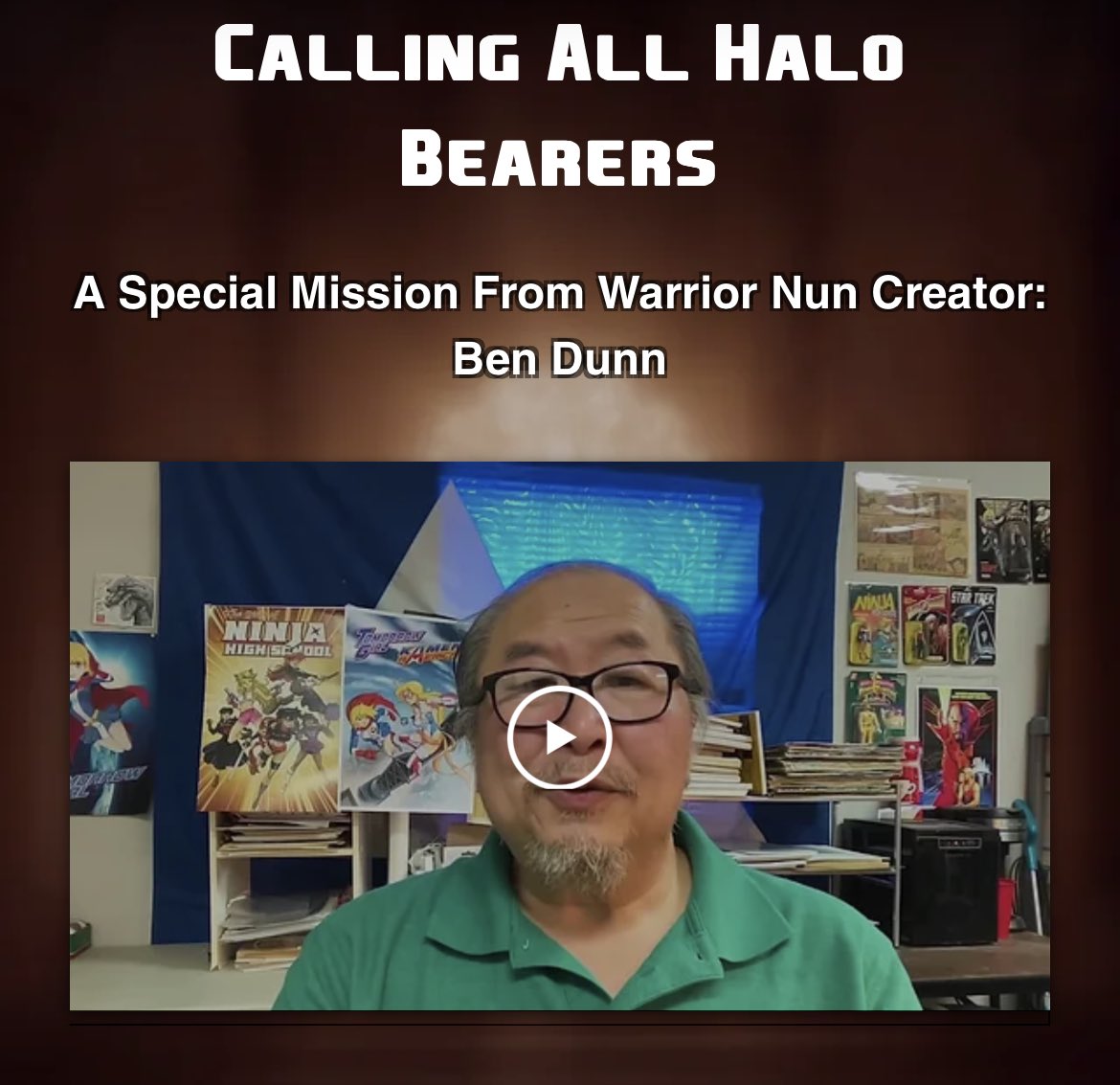 ‼️BREAKING NEWS‼️

And so the clock hits zero on another countdown and it’s a contest for a brand new Halo

<a href="/Mosputa/">Ben Dunn</a> will personally select the winning design and will send an exclusive art to the winner!

Make sure to visit WarriorNun.com for more info

#WarriorNun