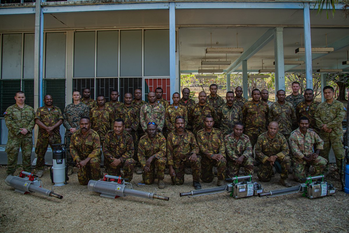 USPACOM's tweet photo. πΊπΈβπ΅π¬βπ¦πΊ
#ICYMI: Task Force #KoaMoana 23 #Sailors led a preventative medicine course last month for #PNGDefenceForce & @AustralianArmy, strengthening combined #Readiness of the #USINDOPACOM #JointForce & #FriendsPartnersAllies. #FreeAndOpenIndoPacific.
πΈ: LCpl Ricardo Ramirez https://t.co/kB3SOqsjsf