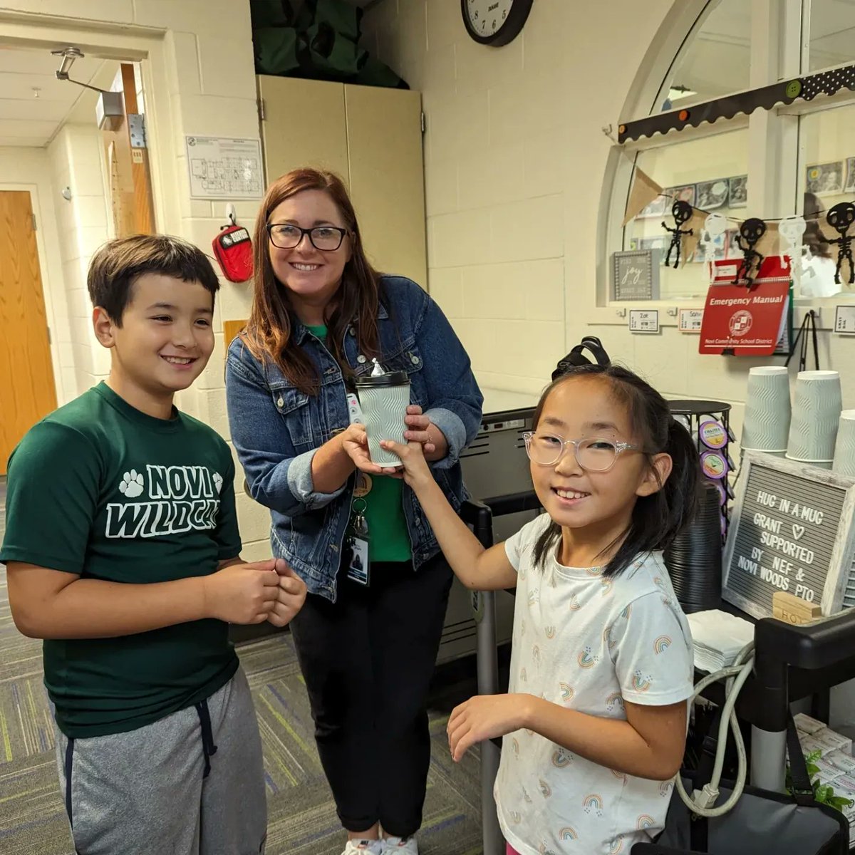 Mrs. Kidon (@kidonsclass) on Twitter photo Sip, sip, HOORAY - the Coffee Cart made its way!! A shout-out to the NW staff for showing enthusiasm & providing an audience for our meaningful, hands-on learning. Thank you to <a href="/NoviWoods/">Novi Woods Elem.</a> PTO & <a href="/NoviEdFound/">Novi Educational Foundation</a> for supporting our Hug in a Mug program. #NWLeads #NoviPride βπβπ Sip, sip, HOORAY - the Coffee Cart made its way!! A shout-out to the NW staff for showing enthusiasm & providing an audience for our meaningful, hands-on learning. Thank you to <a href="/NoviWoods/">Novi Woods Elem.</a> PTO & <a href="/NoviEdFound/">Novi Educational Foundation</a> for supporting our Hug in a Mug program. #NWLeads #NoviPride βπβπ