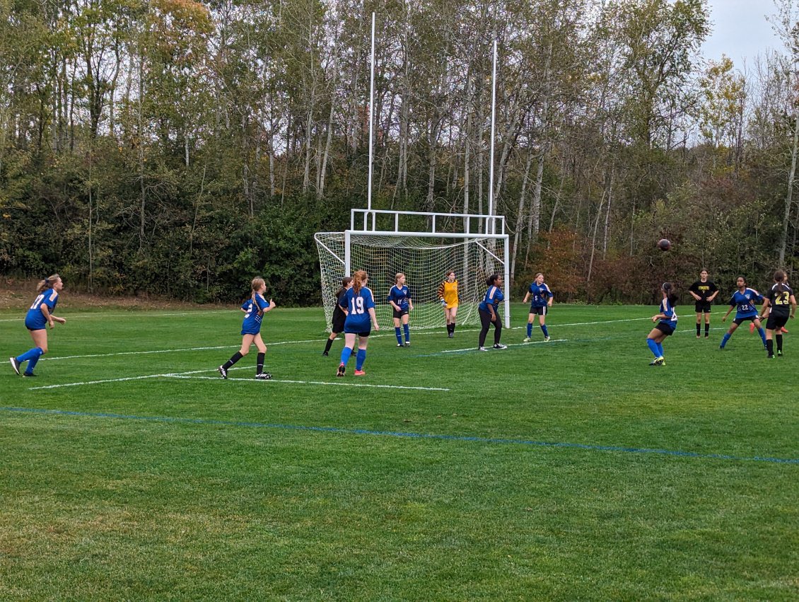 Action from today’s soccer tournament. Great effort today!