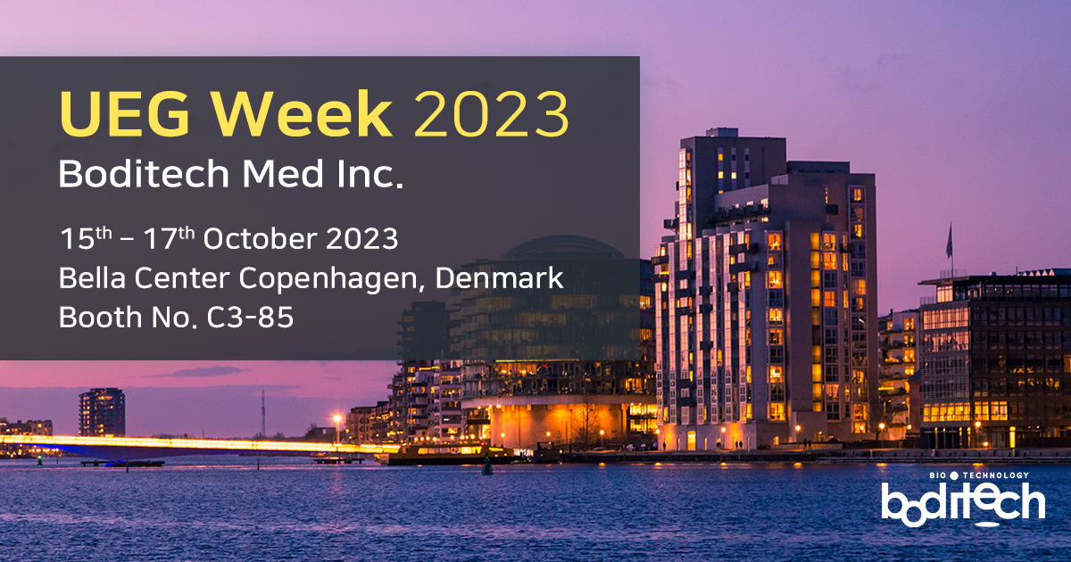 boditech's tweet photo. #BoditechMed is thrilled to announce our participation in the upcoming #UEGWeek2023!🌟 
Join us at Booth C3-85 to explore our #IBD Monitoring Portfolio, including #TDM, #Calprotectin, #CRP, and #IGRA-TB. 
Experience on-site IBD solutions. See you there!

#Boditech #AFIAS #ichroma https://t.co/ERQuAr4s2N