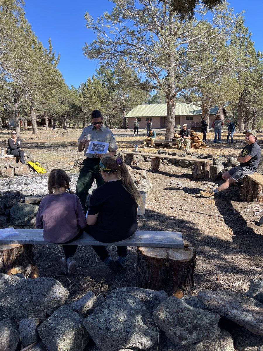 CALFIRELMU's tweet photo. Today was fire and science education day at 6th grade Youth Camp in Eagle Lake. This week camp hosted students from Richmond Elementary School. Our team members from Bureau of Land Management - California, Lassen National Forest, and CAL FIRE Lassen-Modoc Unit had a great time! https://t.co/QZapTMDHfx