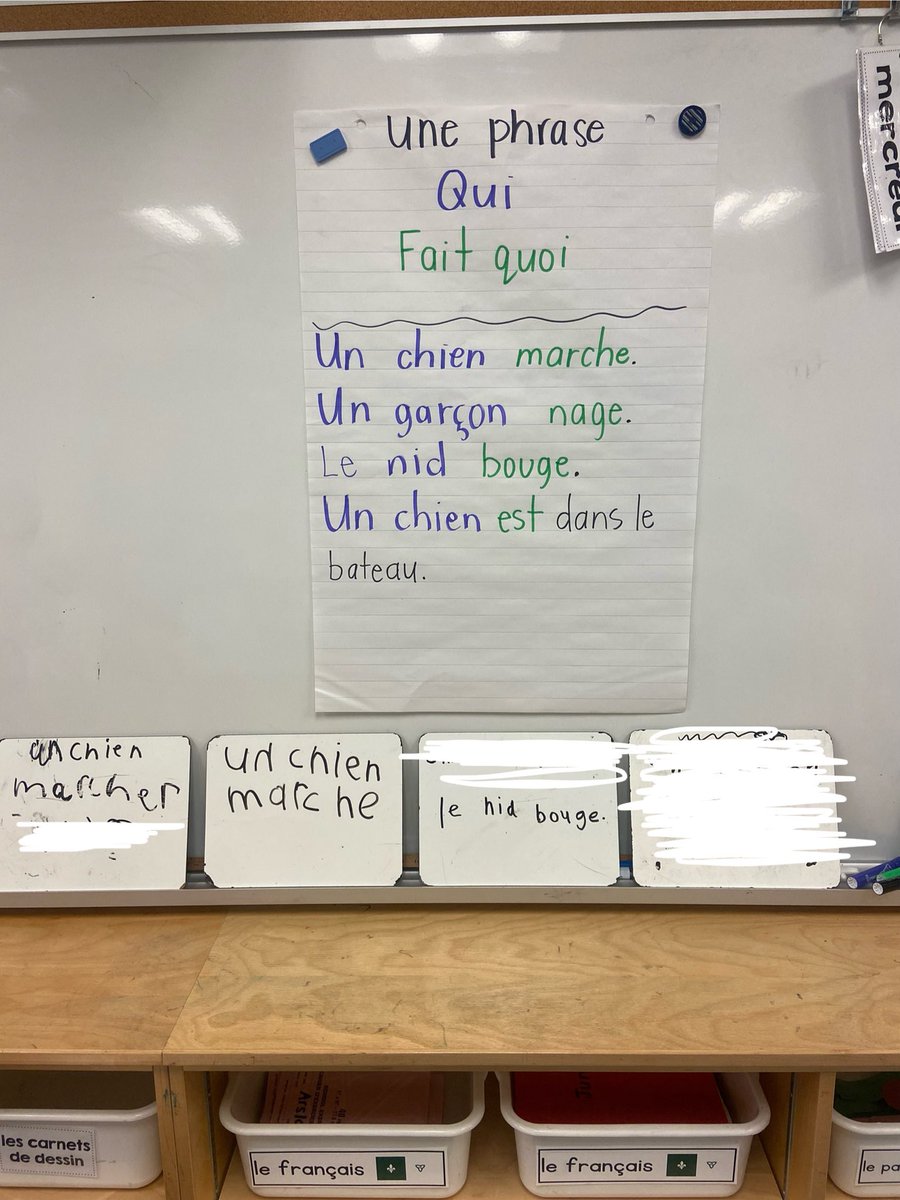 We’re figuring out what makes a sentence a sentence. Students wrote their best sentence using words we’ve pulled this week from an image we were observing. We compared work - which ones were sentences vs. not quite sentences. Why? <a href="/KanataHighlands/">KanataHighlands</a>