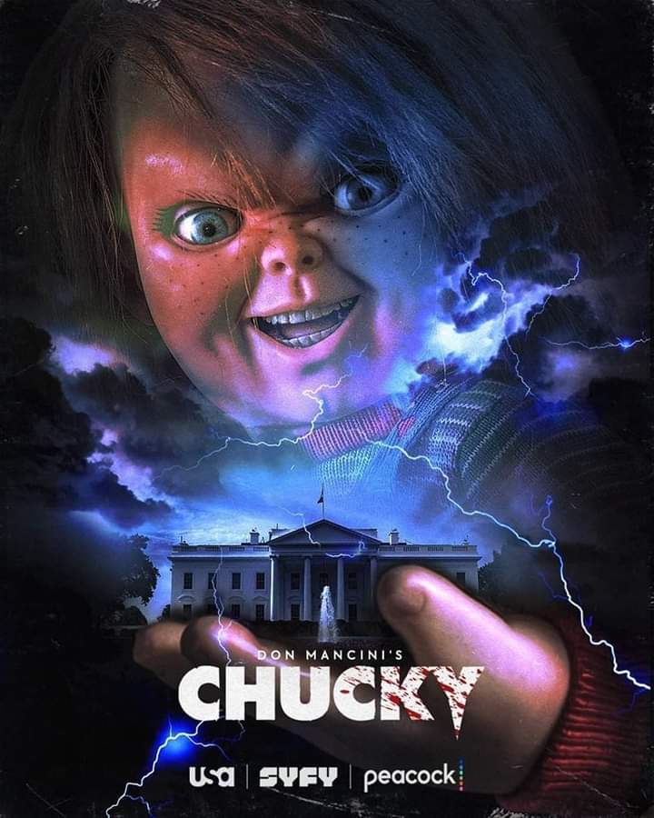 Season 3⃣ of #ChuckySeries premieres tonight on USA, #SyFy, and Peacock TV.🔪
.
.
#ChuckySeason3 poster by @creepyduckdesign