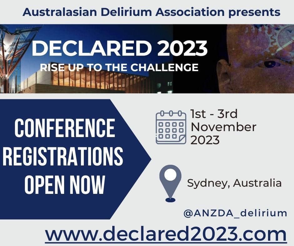 Looking forward to present this year at <a href="/ANZDA_delirium/">AustralasianDelirium</a> DECLARED. Hopefully see you there!