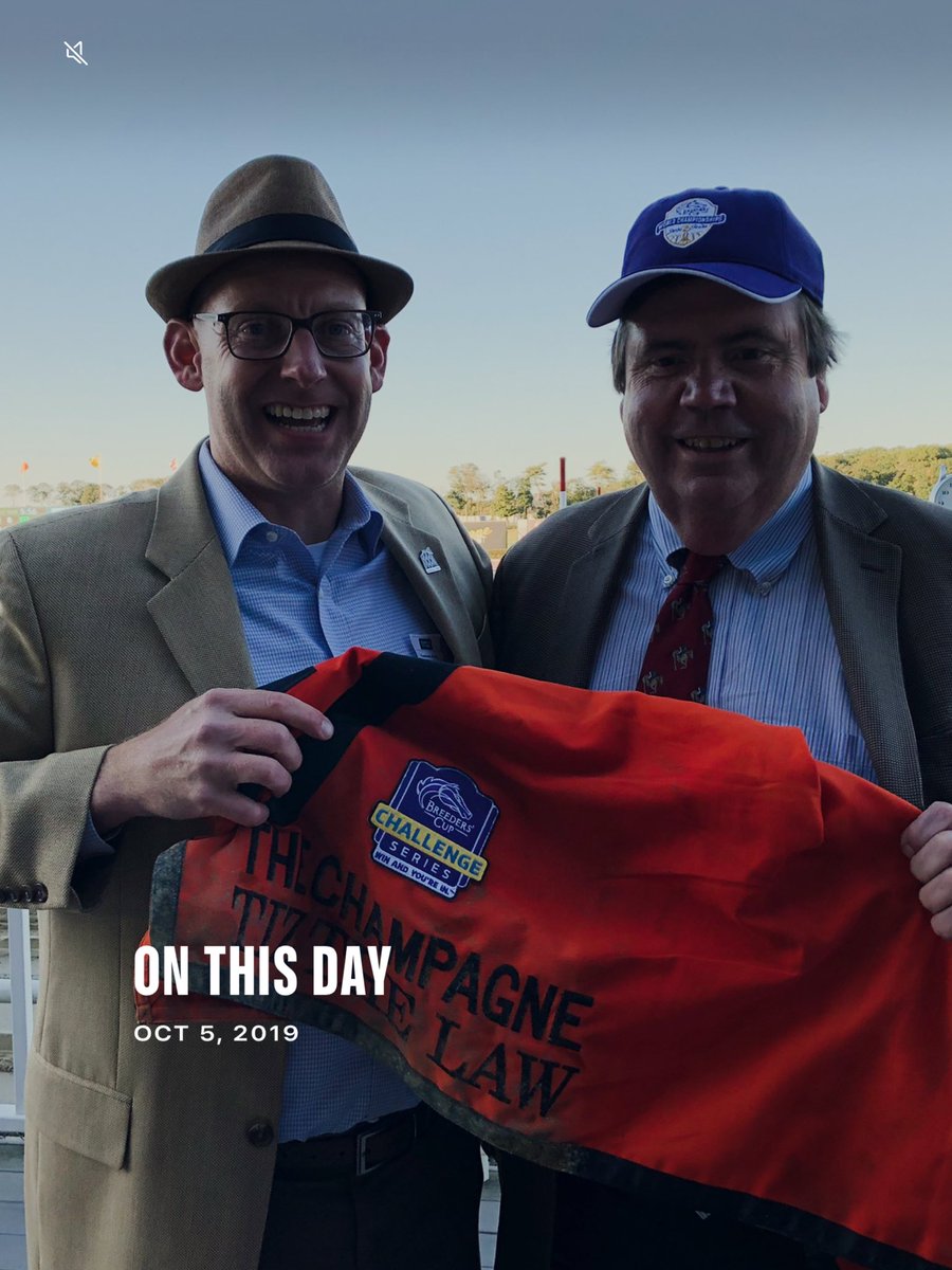 DerbyTalk's tweet photo. Not sure where I stand on Apple “OTD” feature as these days they prompt quick deletions. But 4 years ago was a VERY good day! Not only #TiztheLaw G1 win but spending time with this great man and other @sackatogastable partners & friends at BEL. Thinking of Margaret 🙏🏼 #RIPBruce https://t.co/3uYwYsoxgW