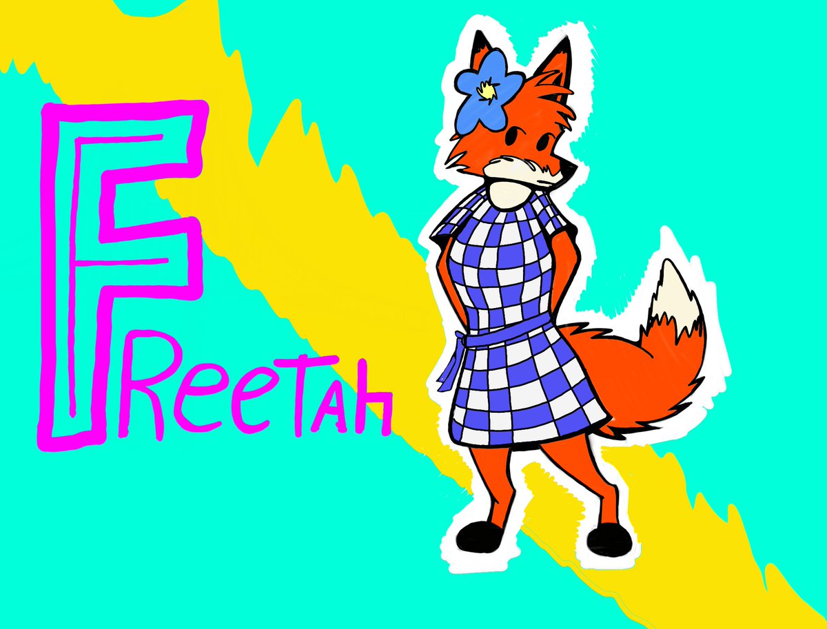 FreetahFox's tweet photo. Splash art of Freetah https://t.co/MBn1uoo5Qq