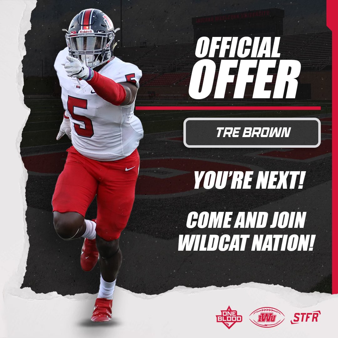 #AGTG After a great conversation with <a href="/travispalmer7_/">Travis Palmer</a> I’m blessed to receive my 2nd offer to <a href="/IndWesleyan_FB/">Indiana Wesleyan FB</a> !! <a href="/BHSdogsfootball/">BHS Football</a> <a href="/CoachColeyMoore/">Coach Coley Moore</a> <a href="/CoachWhitaker1/">J.T. Whitaker</a>