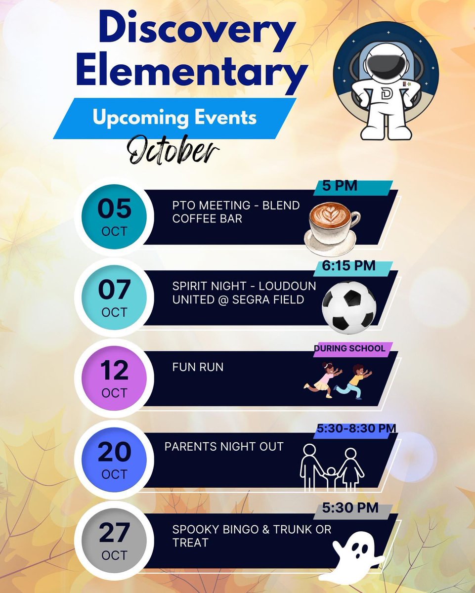 Check out our Upcoming October Excitement! 📢