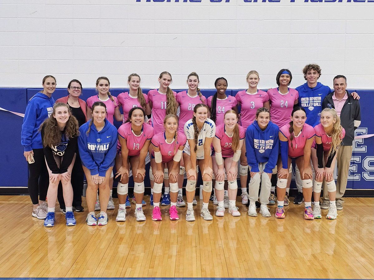 2023 HCC Champions!  Winners of 40 straight conference matches. This group of Seniors never dropped a single conference set.