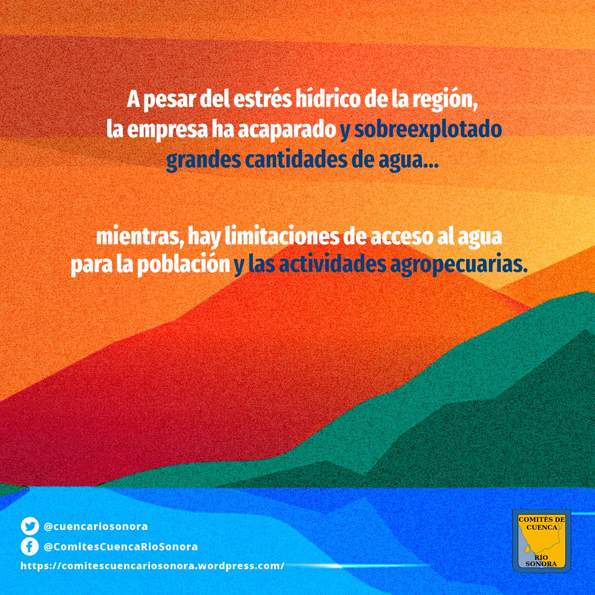 PODERlatam's tweet photo. Mientras #GrupoMéxico sigue evadiendo su responsabilidad, @SEMARNAT_mx confirmó recientemente que la contaminación crónica en agua, suelo y aire en #RíoSonora sí ha sido su culpa.⚠️

¿Hasta cuándo las comunidades y @CuencaRioSonora tendrán justicia, agua limpia y salud?💦 https://t.co/e0k4IzugpR