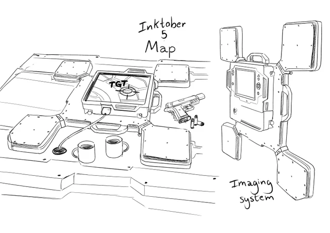 5 - Map (pushing it once again) #Inktober #inktober2023
