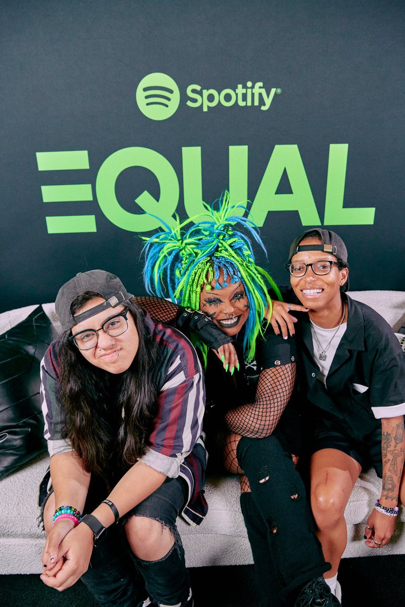 #SpotifyEQUAL hung out backstage with the artists playing <a href="/AllThingsGo/">All Things Go</a> Festival this weekend 💚 Listen to music by women on EQUAL Spotify.com/EQUAL