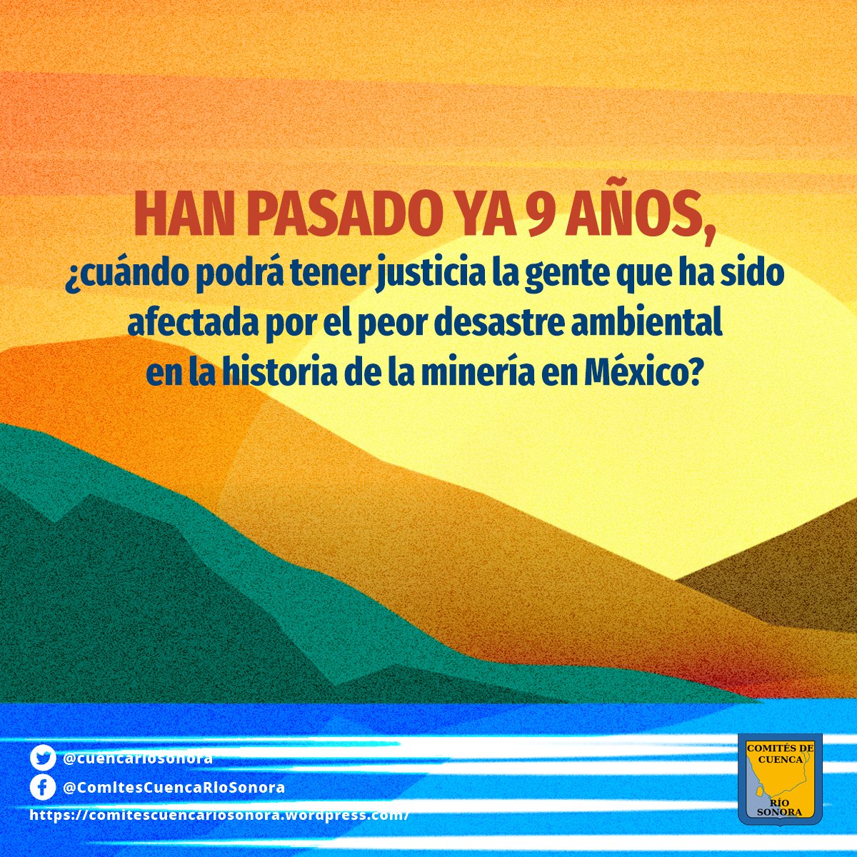 PODERlatam's tweet photo. Mientras #GrupoMéxico sigue evadiendo su responsabilidad, @SEMARNAT_mx confirmó recientemente que la contaminación crónica en agua, suelo y aire en #RíoSonora sí ha sido su culpa.⚠️

¿Hasta cuándo las comunidades y @CuencaRioSonora tendrán justicia, agua limpia y salud?💦 https://t.co/e0k4IzugpR