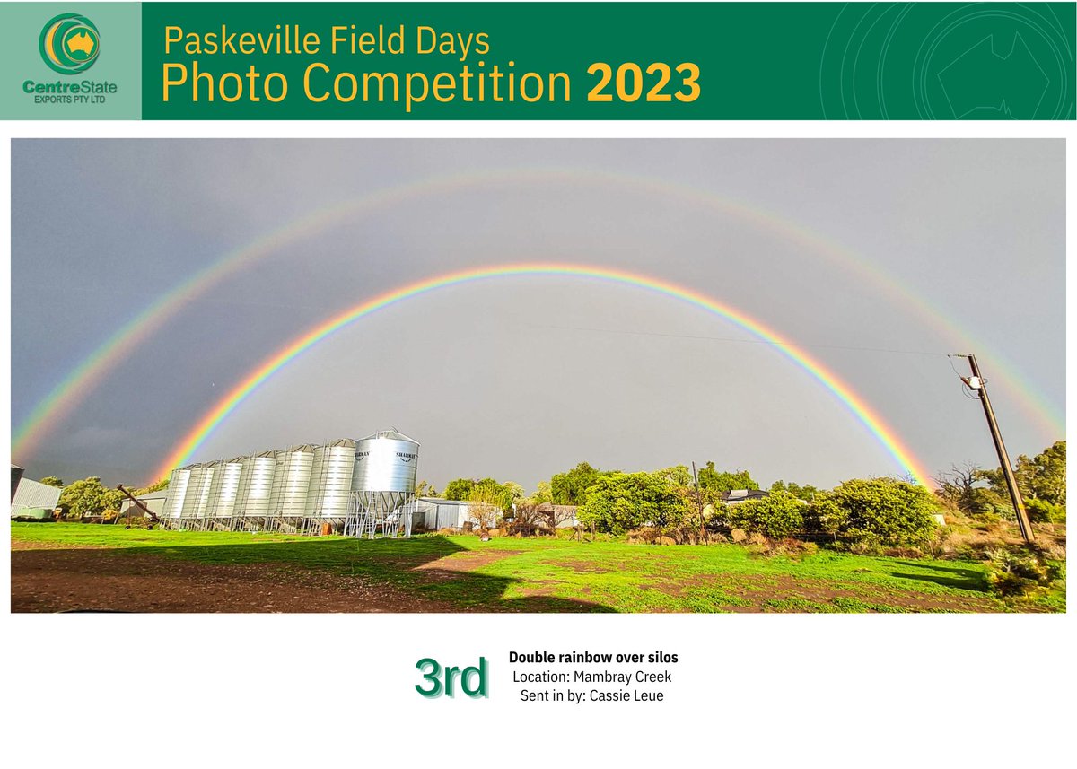 Thank you to everyone who came and visited us at the Pasky field days last week. Congratulations to the winners of our photo competition shown below, all photo entries can be viewed on our website at centrestateexports.com.au/photo-competit…