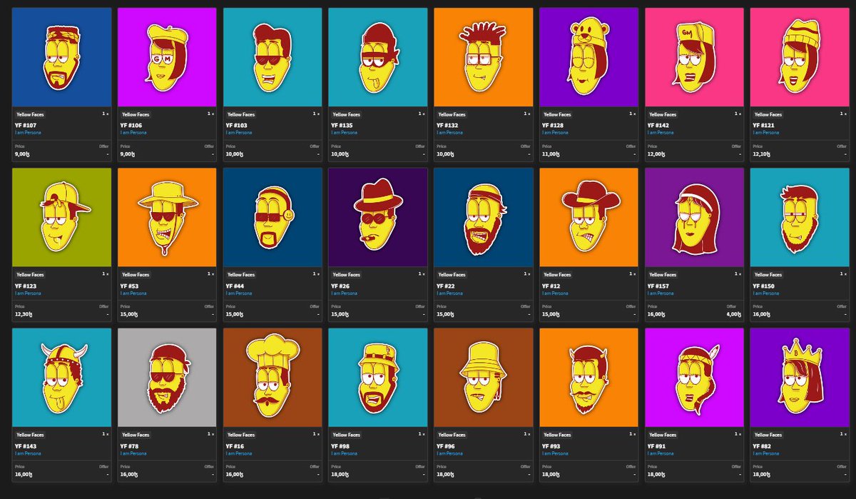 criptoface21's tweet photo. Hey Fam There are Yellow Faces available on the secondary market at very affordable prices 👀

A great opportunity for you to get your YF and have your @ painted on the streets of Brazil ✊

Get yours on Objkt 🔗⤵️ https://t.co/oAJH2iQHcm