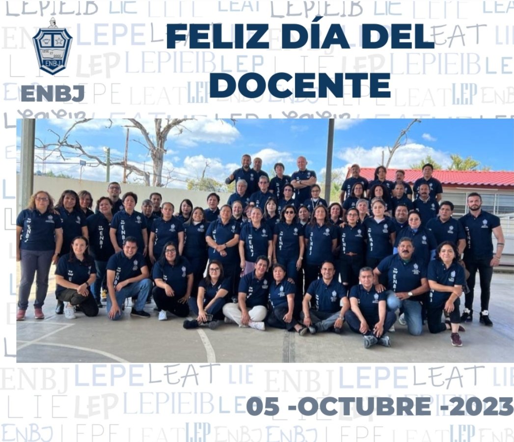 nbjzacatlan's tweet photo. #yosoynbj #enbj #docentes #DiadelDocente https://t.co/ZTXaPegkrp
