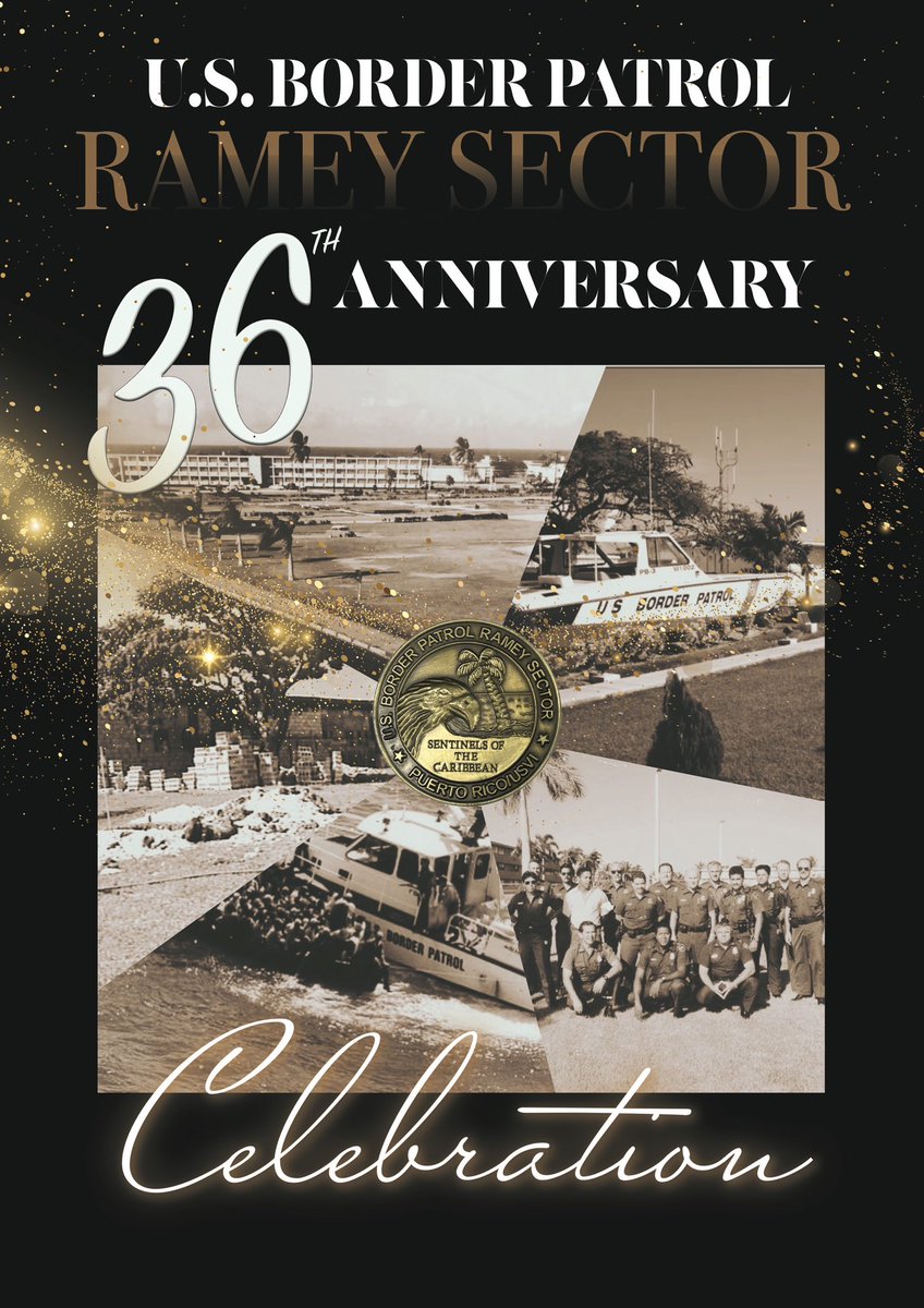 USBPChiefRMY's tweet photo. Celebrating 36 Years of Service! 

Today, we proudly commemorate the 36th anniversary of the Ramey Sector Border Patrol. Ramey Sector was established on October 5, 1987, to address the threat of unlawful maritime incursions from neighboring countries. #RameySector #BorderPatrol https://t.co/e0XYi2dGPA
