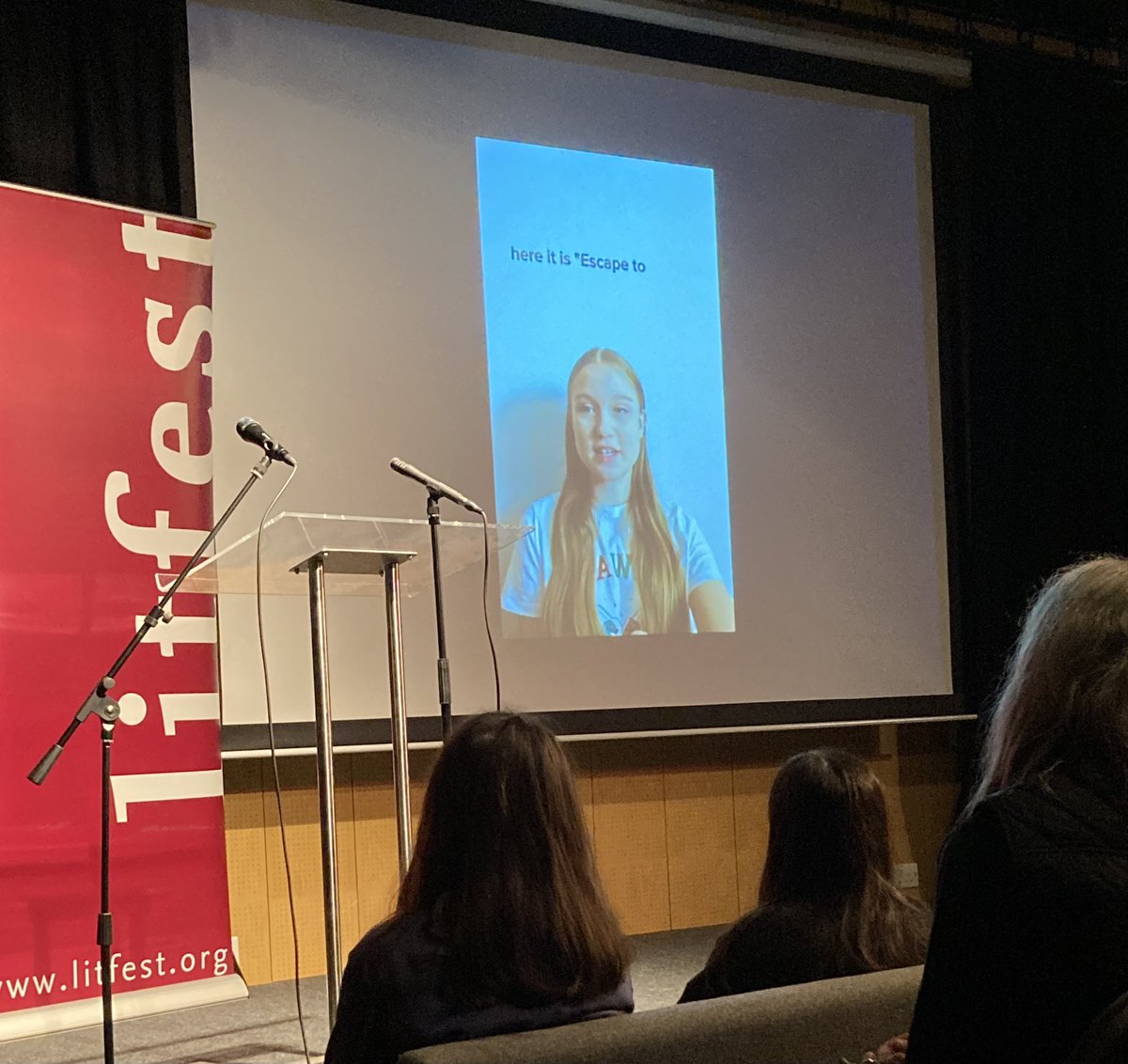 buliejell's tweet photo. So good to hear from some of the students from our local schools @BayLeadershipAc @ripleystthomas who were selected to read their work this evening by @CarolineBirdUK as part @Litfest #NationalPoetryDay - you will be able to catch the event on #crowdcast https://t.co/7uutln1z1U