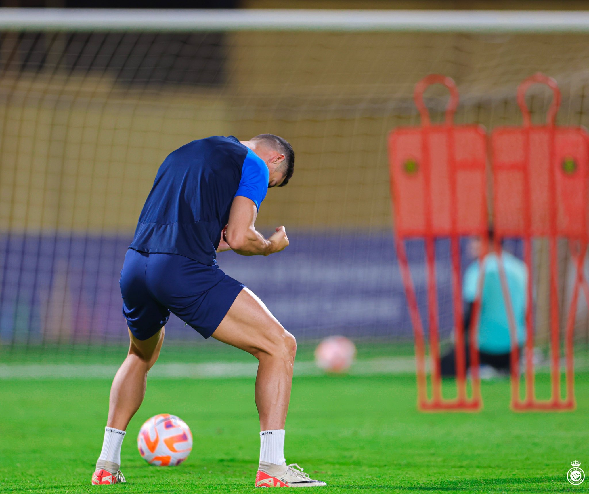 Al Nassr Training Session Before Match Against Abha: Ronaldo's Hilarious Goal Celebration During Practice 5