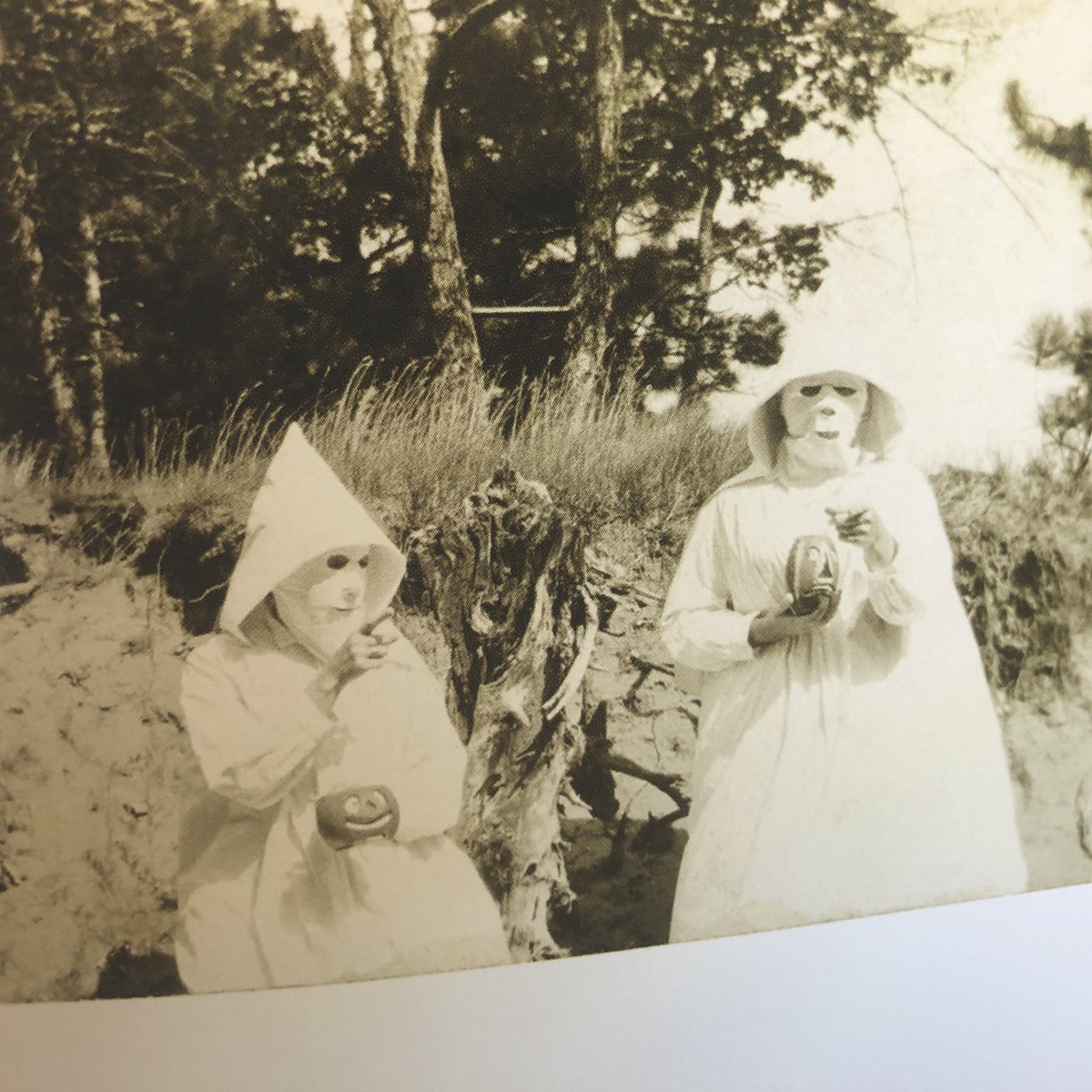 GrisGrimly's tweet photo. This book was extremely influential in the development of The Halloween Tree, and continues to be in my personal work. If you love old Halloween costumes and photos, then this book is a holy grail.
#hauntedair #ossianbrown https://t.co/duIMbrYTN1