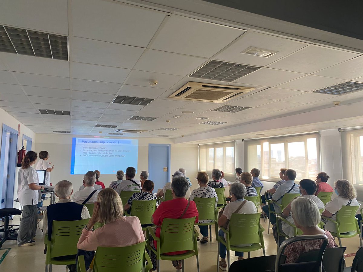 EAP Centre - Sanfeliu (@centreeap) on Twitter photo Dijous al CAP
continuem amb les xarles d’activitat comunitaria, aquest dijous
“Vacunes”
Aforo complet. Seguim
@eapcentre @eapsantjosep <a href="/RiosPat/">PATRICIA RIOS</a> <a href="/natasufe/">Natalia Suárez</a> <a href="/pimase81/">Pilar</a> <a href="/jsantin72/">Jordi Santin</a> <a href="/sandraeslu/">Sandra Espejo</a> Dijous al CAP
continuem amb les xarles d’activitat comunitaria, aquest dijous
“Vacunes”
Aforo complet. Seguim
@eapcentre @eapsantjosep <a href="/RiosPat/">PATRICIA RIOS</a> <a href="/natasufe/">Natalia Suárez</a> <a href="/pimase81/">Pilar</a> <a href="/jsantin72/">Jordi Santin</a> <a href="/sandraeslu/">Sandra Espejo</a>
