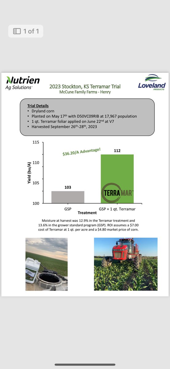 Terramar trial on a field by Plainville. Interesting results. <a href="/growloveland/">Loveland Products</a> <a href="/AGRICENLIFER/">Stephen Sexton</a>
