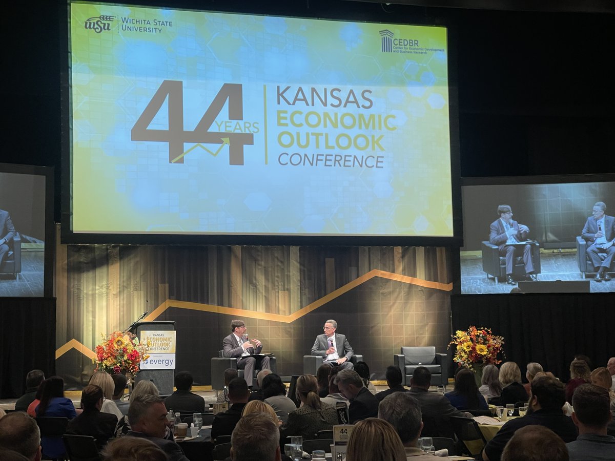 The forecasts and insights from <a href="/wsuCEDBR/">CEDBR</a> are important resources as the Greater Wichita region continues to grow and compete on a global level. Today's Kansas Economic Outlook conference showed another promising year for the state. #KSEcon