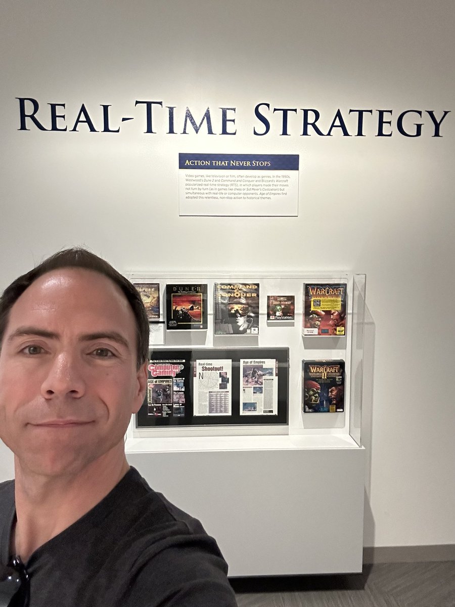 FrankKlepacki's tweet photo. Strong National Museum Of Play in Rochester NY, represents RTS! 🤘🏻
#Dune2 #commandandconquer @westwoodstudios @petroglyphgames https://t.co/1VjSGZanZK