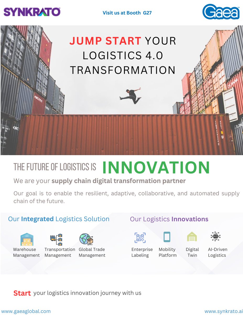 gaeaglobal's tweet photo. Gaea is thrilled to announce our participation in the 5th Edition of the Supply Chain and Logistics Conference 2023 in Riyadh, Saudi Arabia on October 22-23. 🌐🚛
📌 Riyadh, Saudi Arabia
📅 October 22-23, 2023

#SupplyChain #Logistics #Riyadh #Conference2023 #Vision2030 #Gaea https://t.co/eLJdaC1TsI
