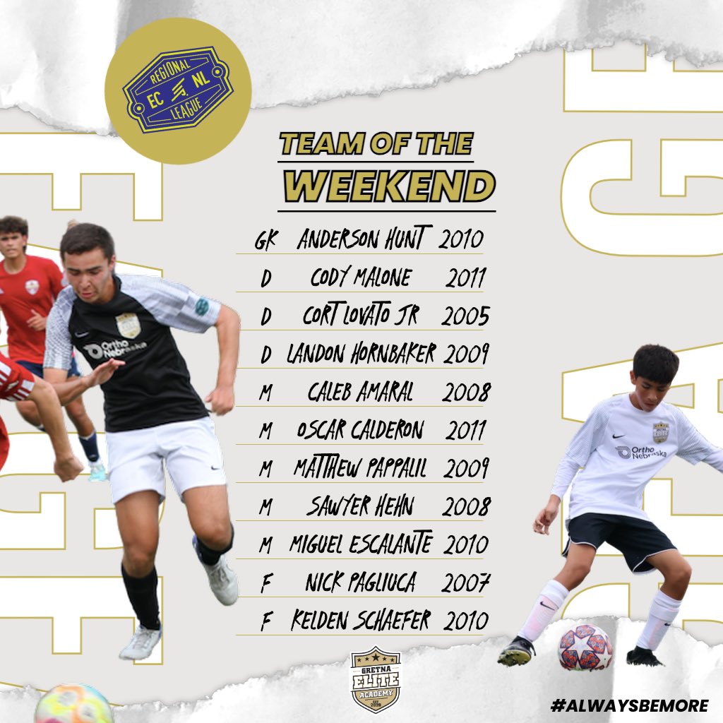 GEA_ECNL's tweet photo. After a Sunday battling Sporting NE Boys RL here is the latest GEA Boys ECNL RL “Team of the Weekend” 🫡

Well done to all those selected ✅

#GEAECNLRL #BeElite #AlwaysBeMore https://t.co/2jyR0C7B10