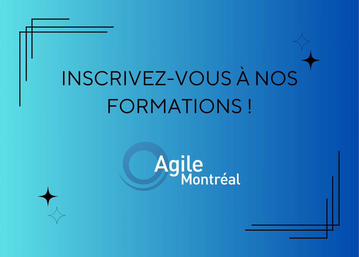 You want to learn more about Metrics, Maturity and OKRs? This is your chance! We're offering a training session, in collaboration with instructor Vagner Amaral for all agility enthousiasts! 

Register on MeetUp: meetup.com/agile-montreal…