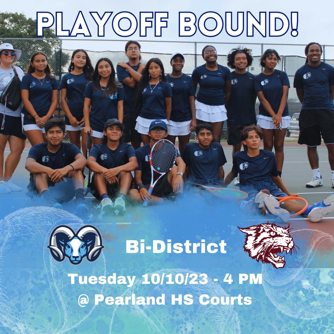 ElsikTennis's tweet photo. We will play our Bi-District Playoff match next Tuesday against Clear Creek HS. Come out and support! 
@ElsikHighSchool 
@Alief_Athletics 
#aliefproud https://t.co/TZvlReSOM8