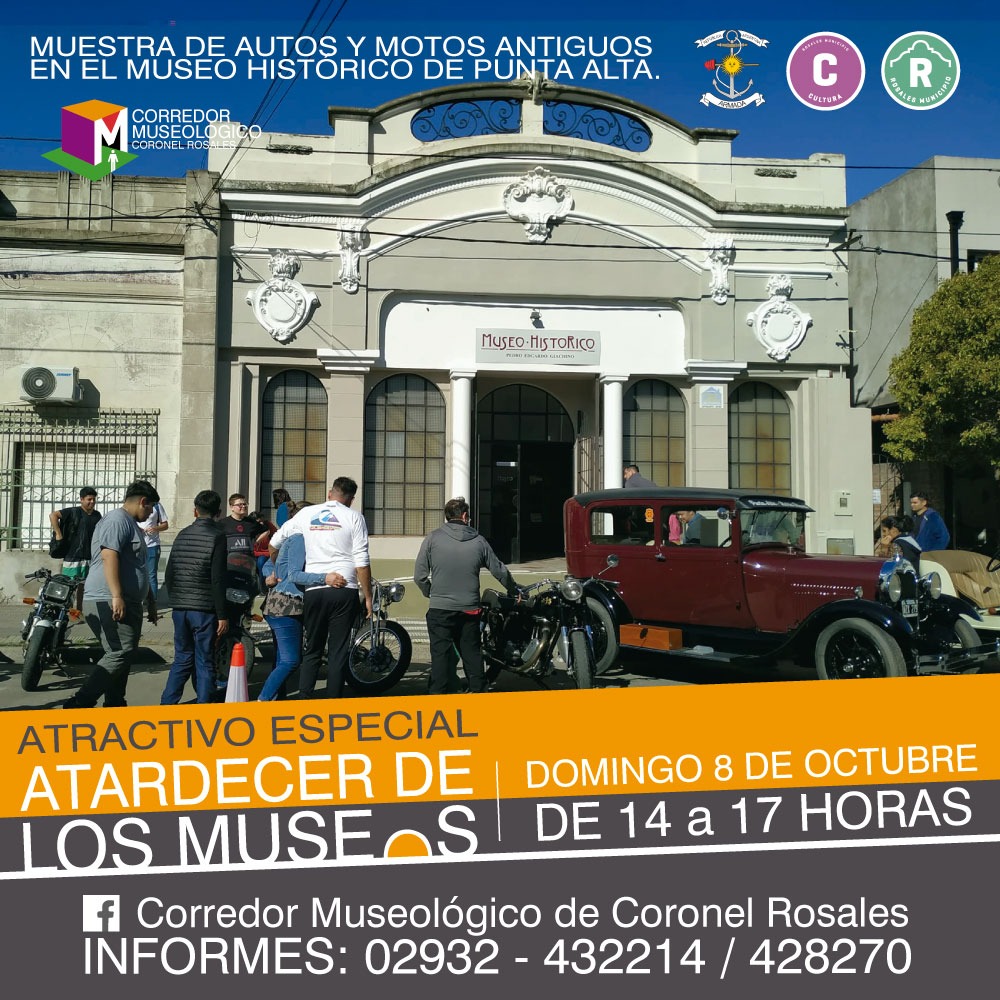 CrosalesPRO's tweet photo. Este domingo, será la 12° edición del “Atardecer de los Museos”
Desde las 13hs y hasta las 19hs, con el tradicional cierre con los disparos de cañones en Baterías. Conocé el cronograma de actividades especiales de cada museo. El colectivo Museológico parte 13.30h dsd Museo Darwin https://t.co/NH4WkR0pGc
